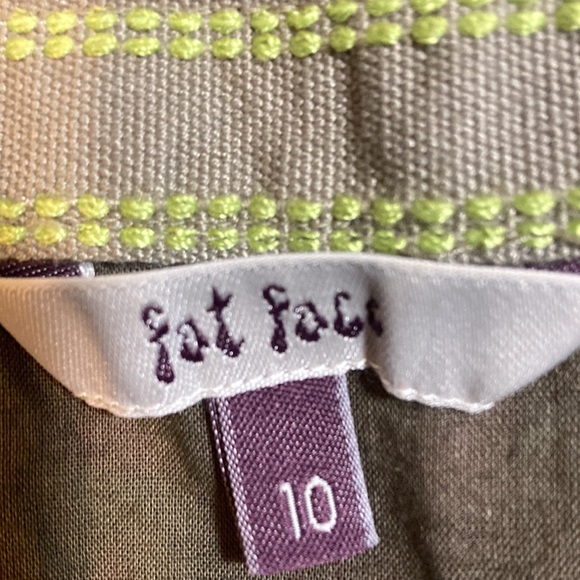 Fat face greens with pink and orange patterns dress - Picture 3 of 4